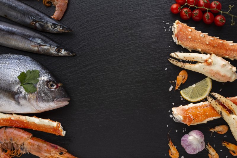 Морепродукты фон