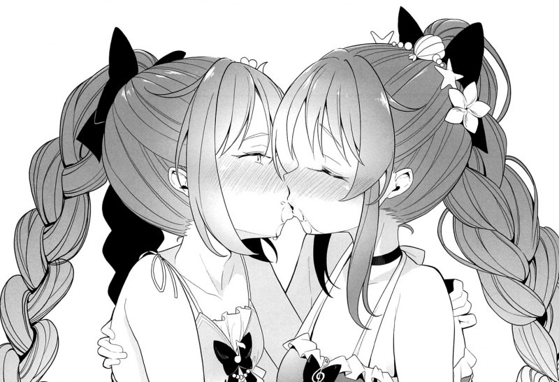 Чёрно белое аниме любовь