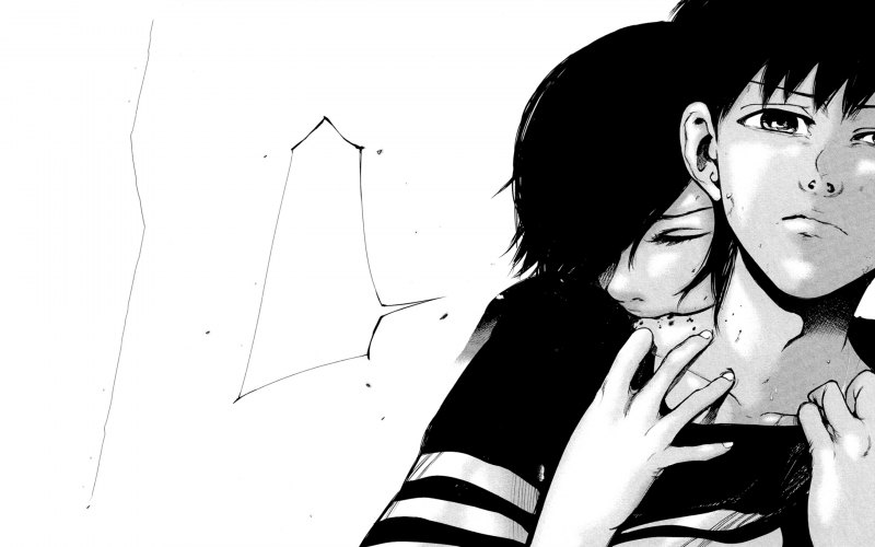 Милые аниме пары чёрно белые