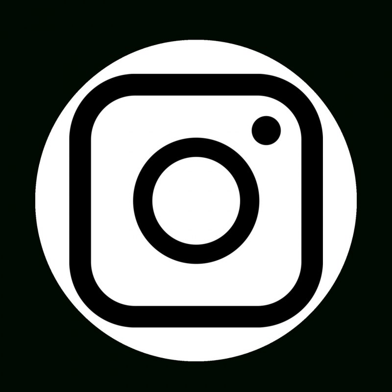 Черный логотип инстаграмма