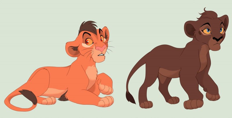 Король Лев львята арт