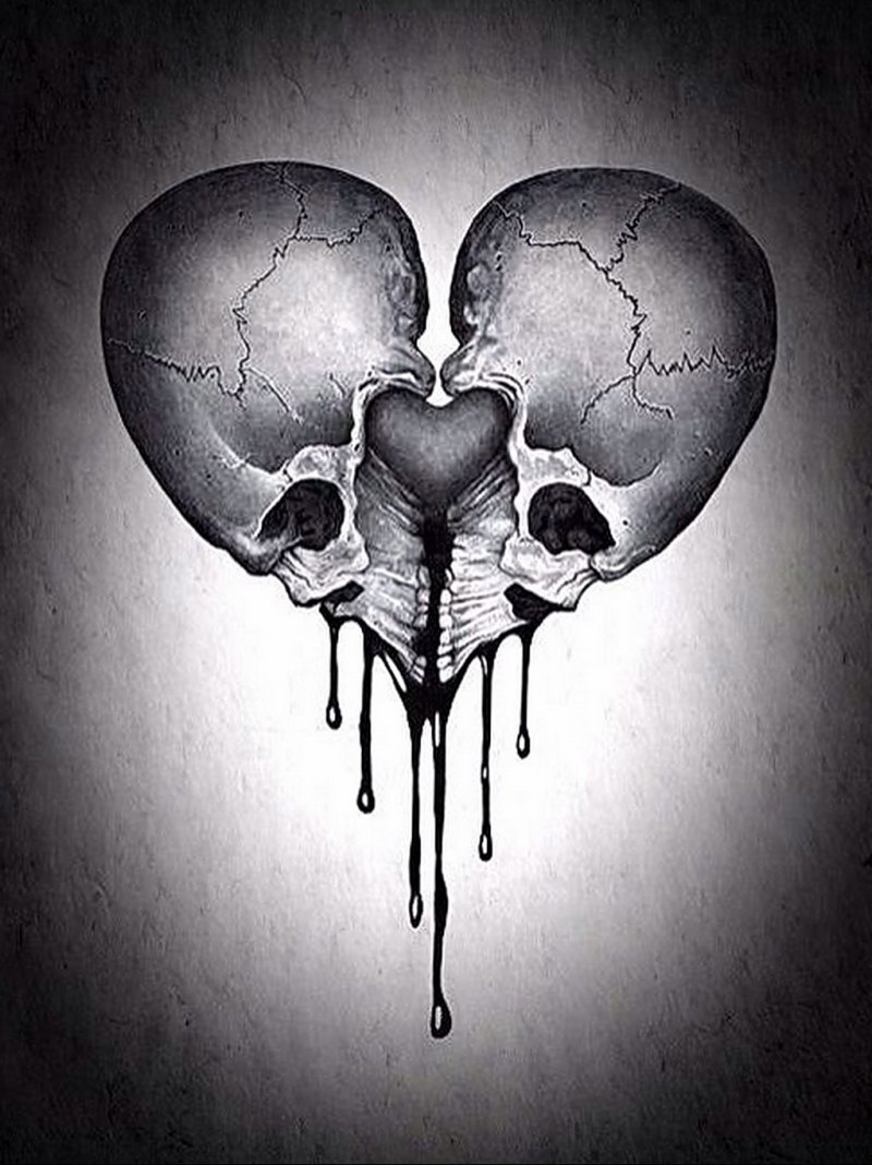 Сердце карандашом