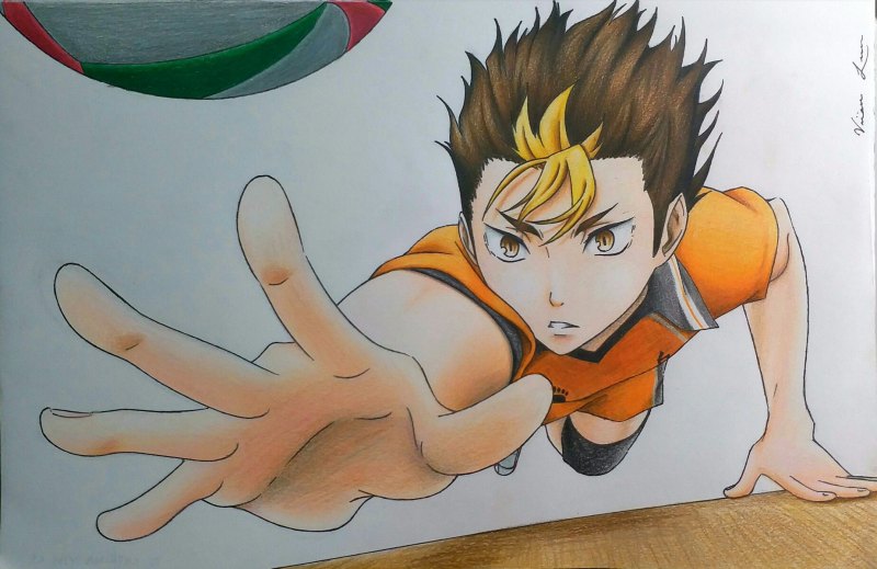 Аниме волейбол Нишиноя