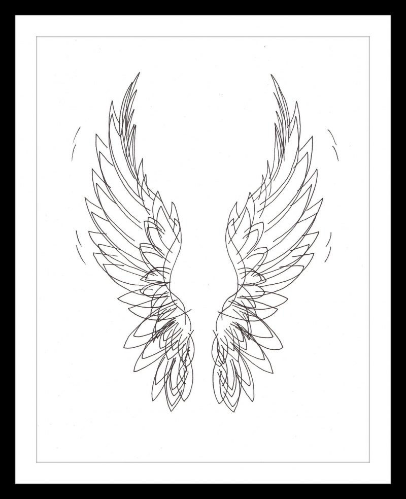 Крылья набросок