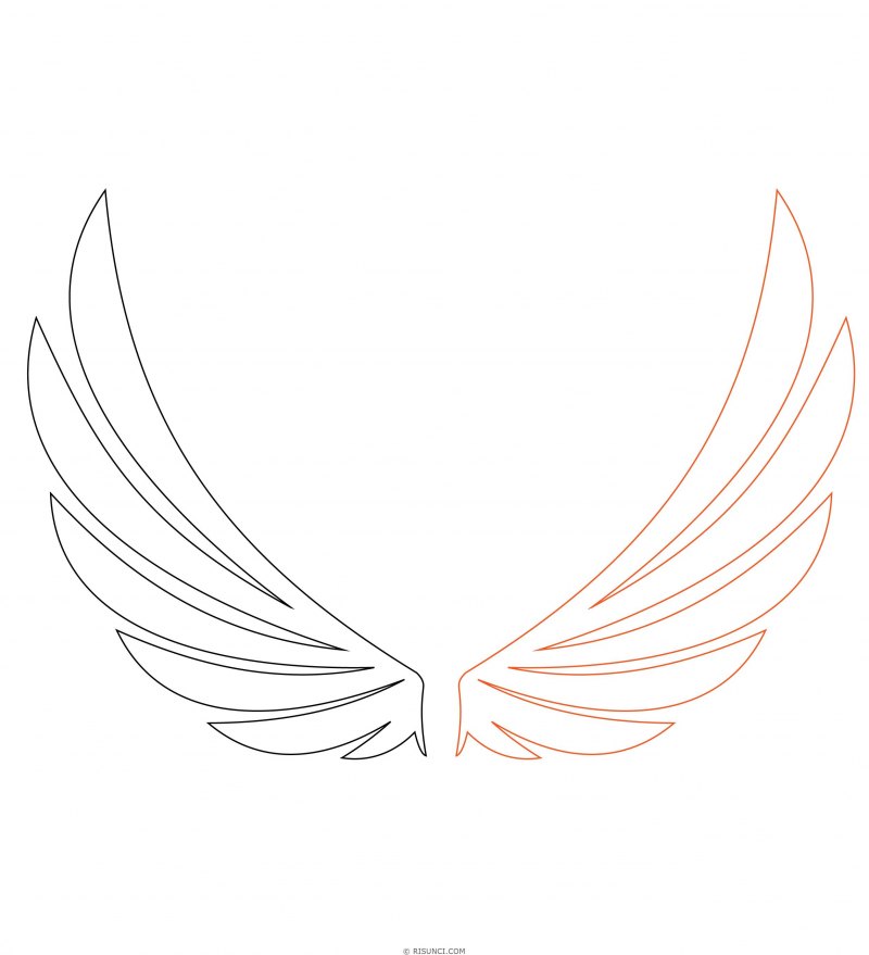 Картинки для срисовки Крылья