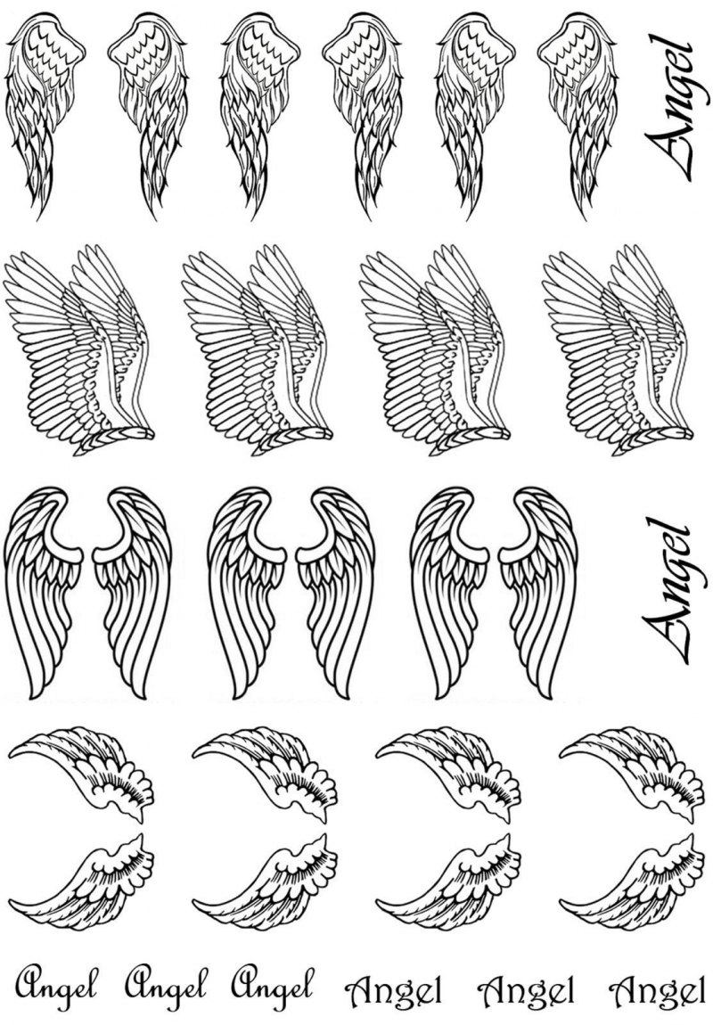 Стили рисования крыльев