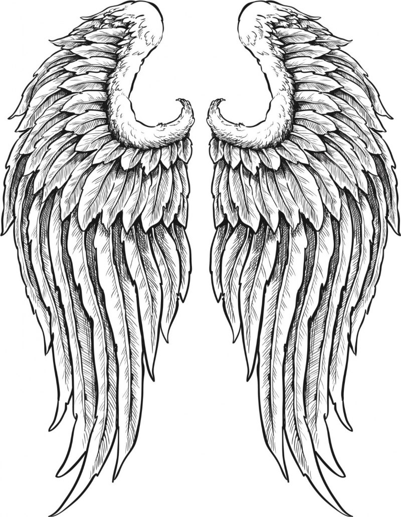 Крылья демона для рисования