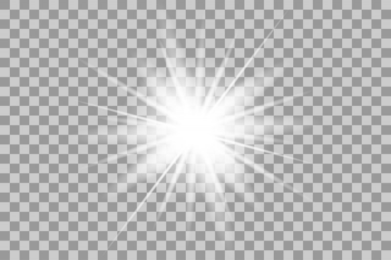 Белые блики на прозрачном фоне