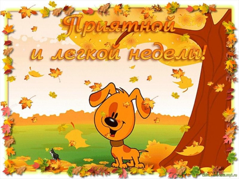 Легкой недели осень