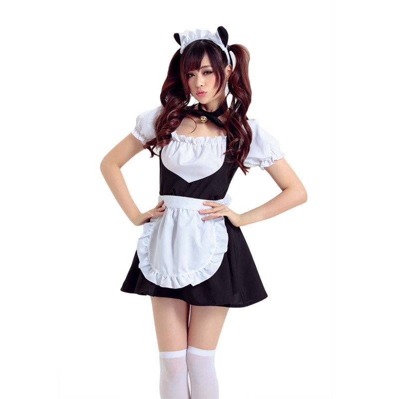 Японские горничные в чулках