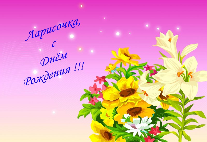 С днём рождения Лариса