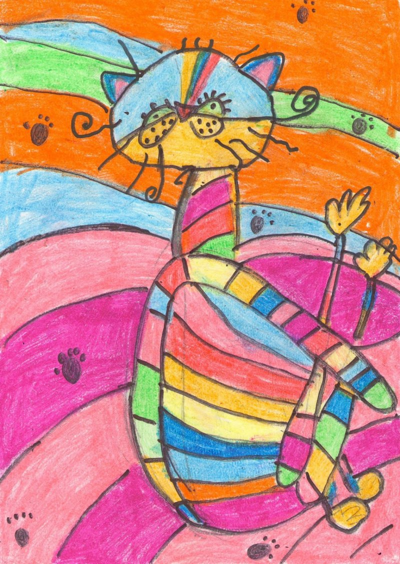 Радужные кошки волшебные