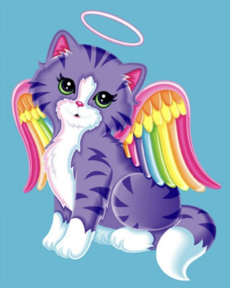 Радужная кошка поделка