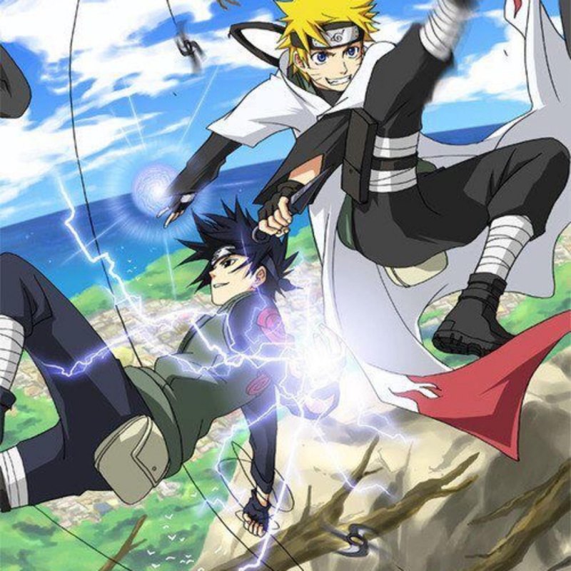 Наруто Хокаге и Саске