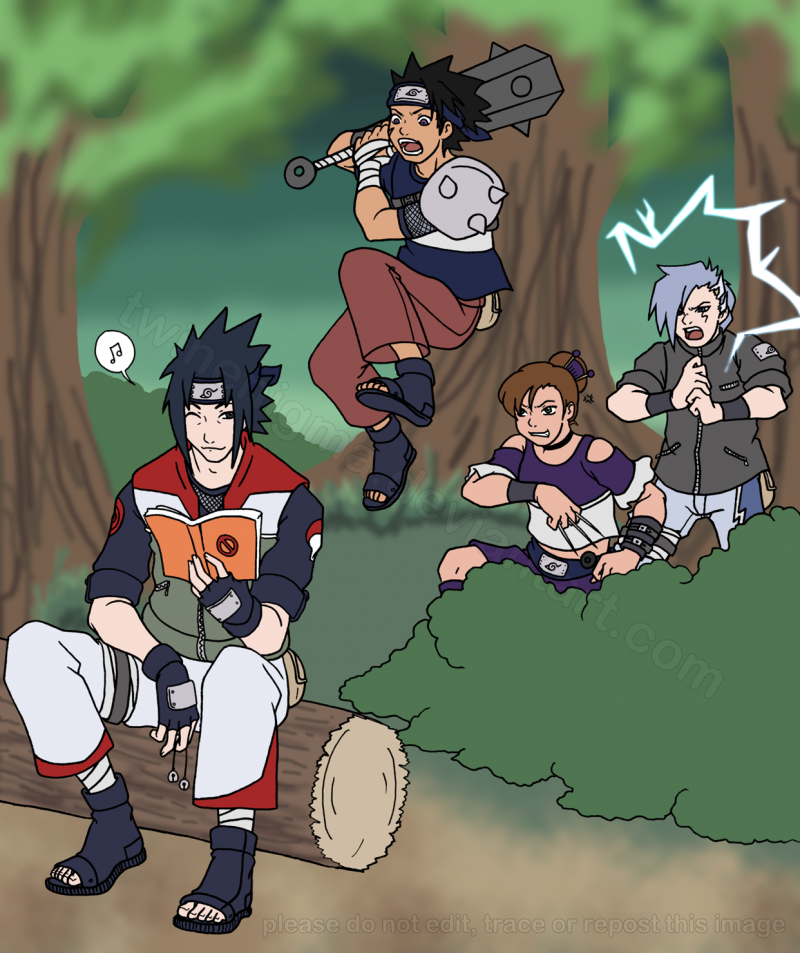 Наруто Генины против ДЖОНИНОВ