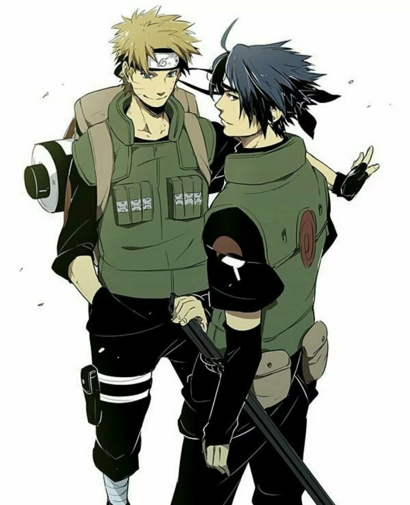 Саске и Наруто Джонин