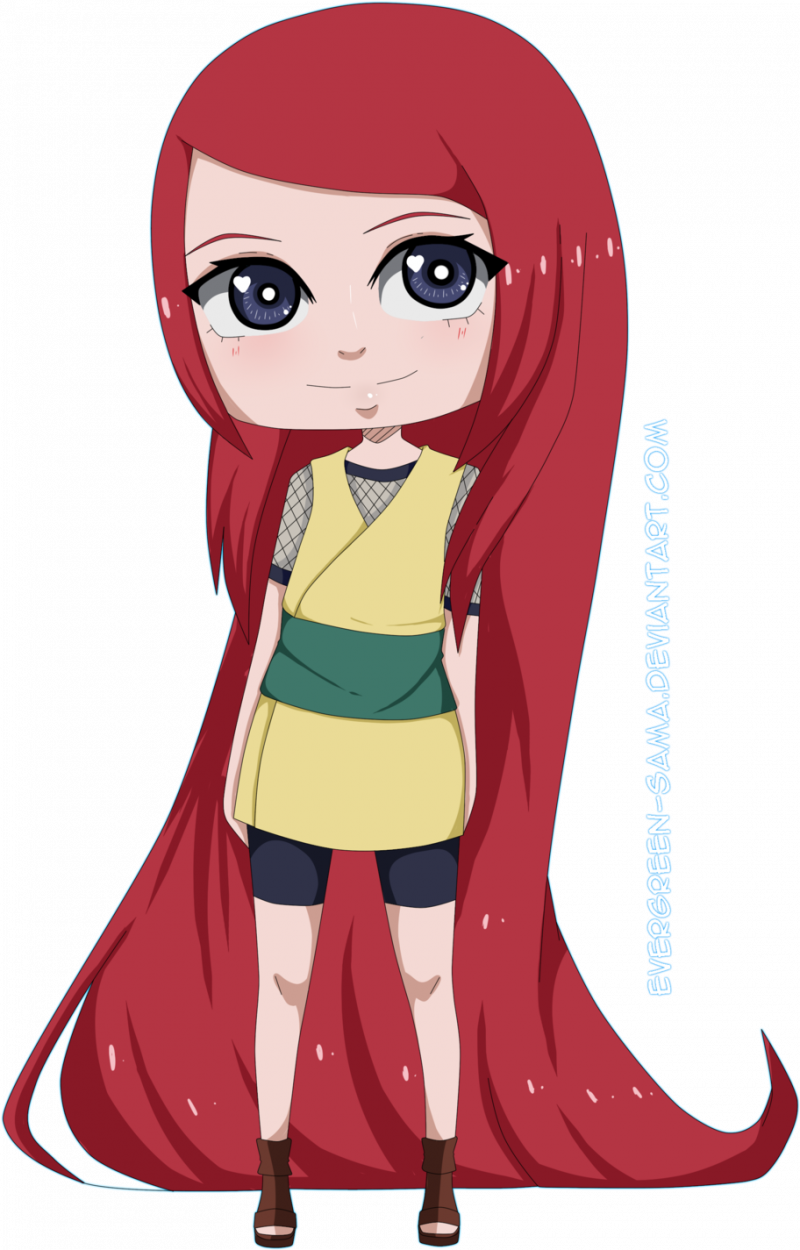 Кушина Узумаки арт Чиби