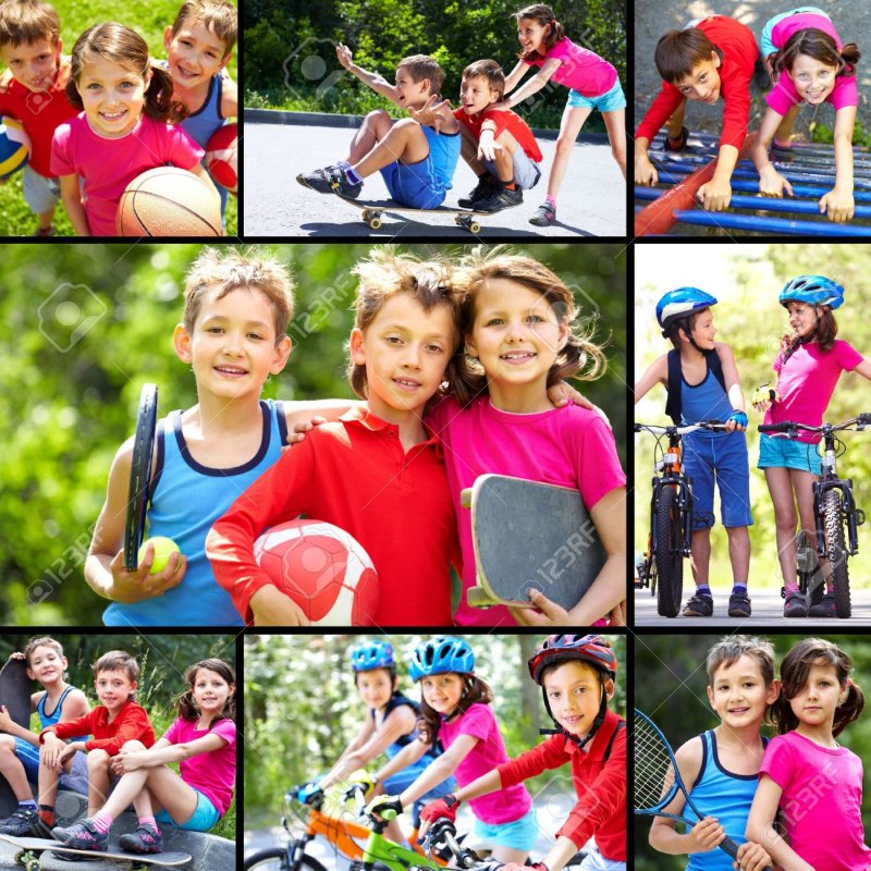 Детский лагерь коллаж