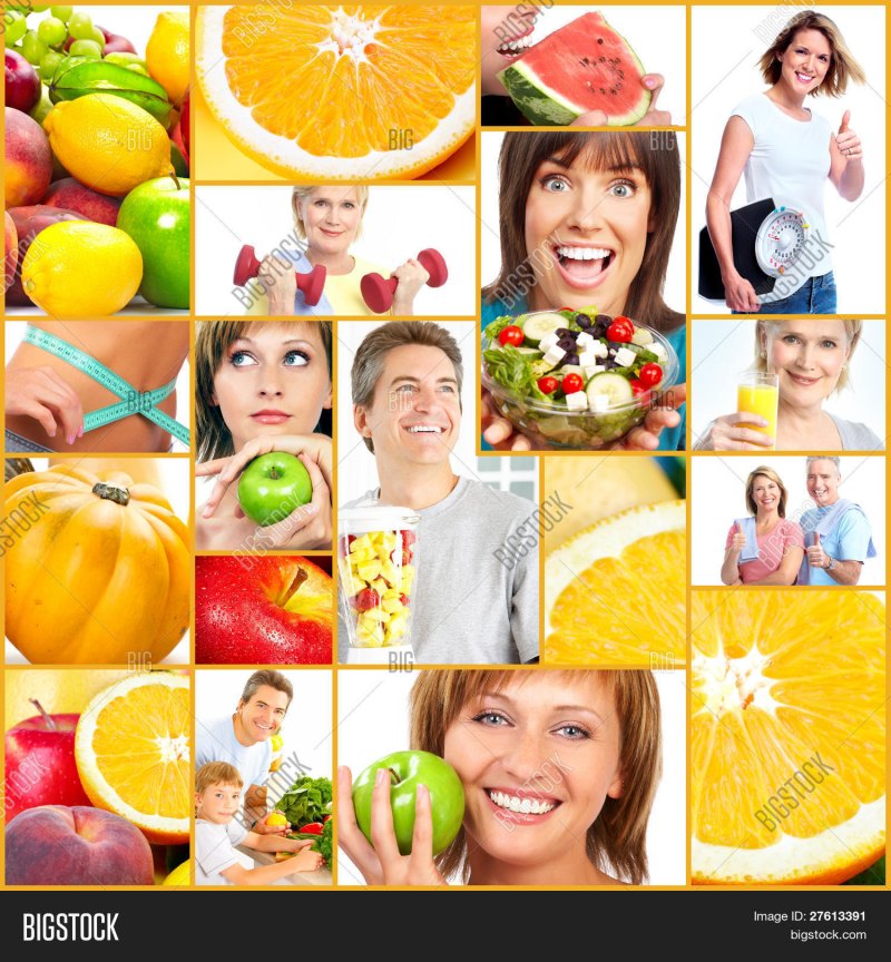Фотоколлаж здоровый образ жизни