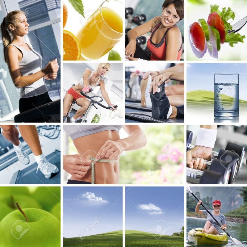 Коллаж здоровый образ жизни