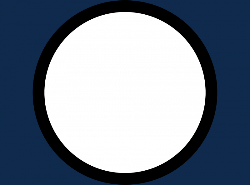 В круге белом