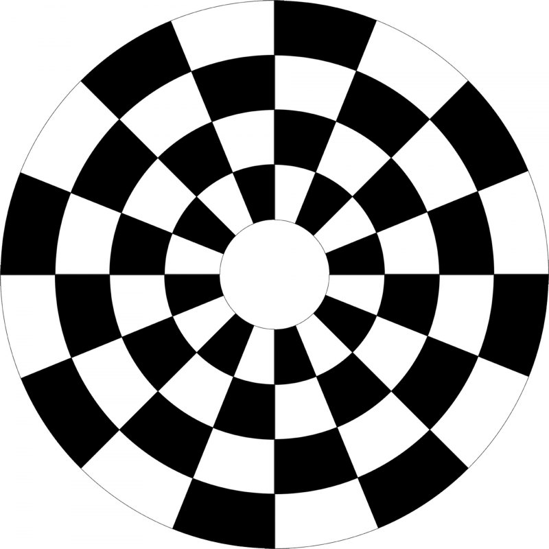 Черный круг на белом