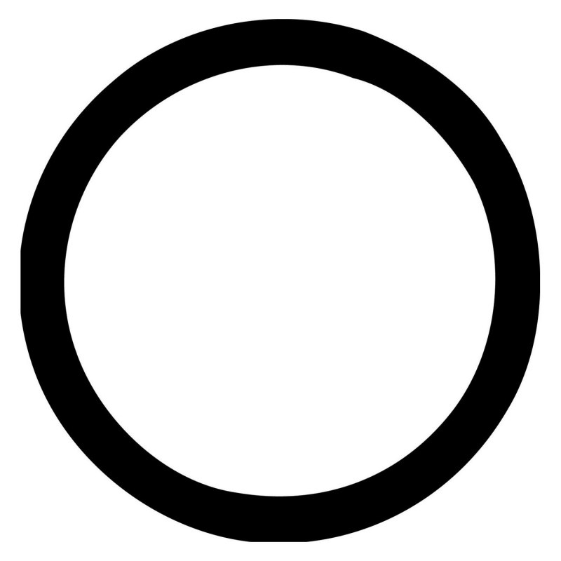 Белый круг с черной окантовкой