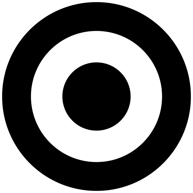 Черный круг с отверстием внутри