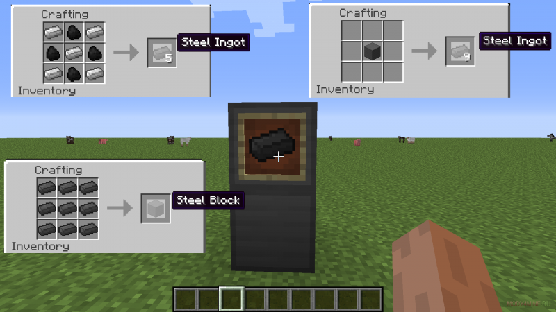 Сталь майнкрафт