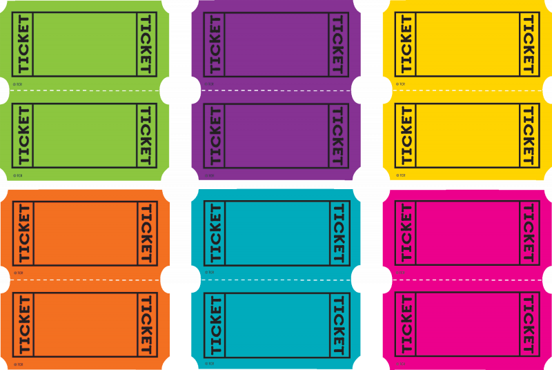 Билетики в театр для детских игр