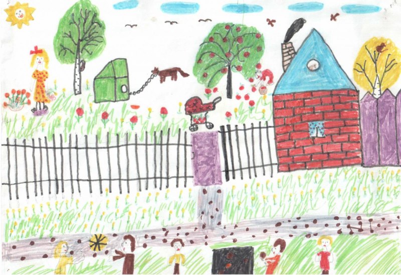 Рисунок как я провел лето