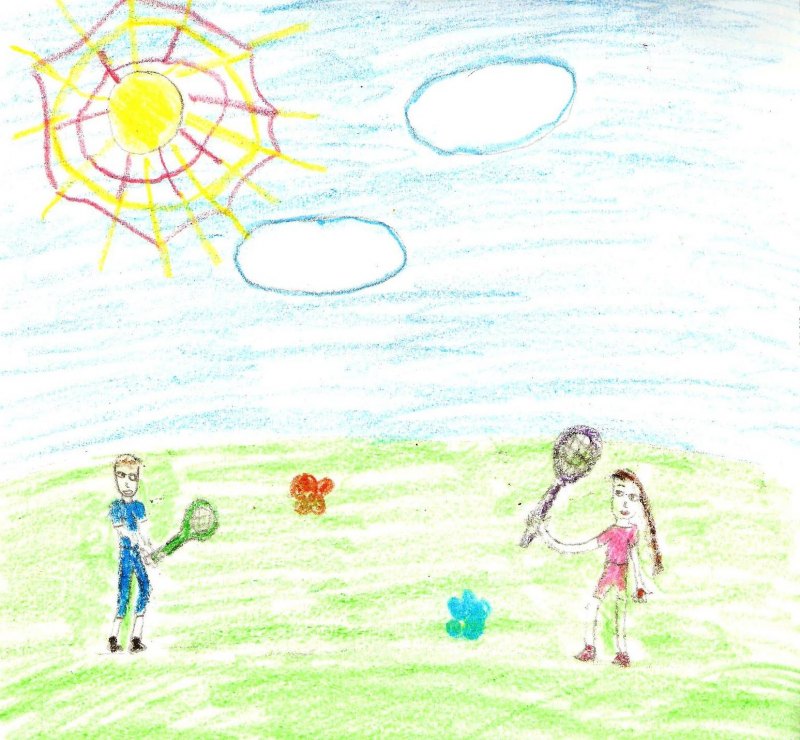 Детские рисунки на тему лето