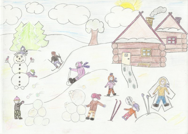 Каникулы с пользой для здоровья конкурс рисунков