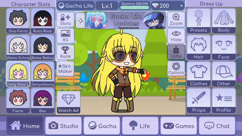 Визитка ОС гача лайф