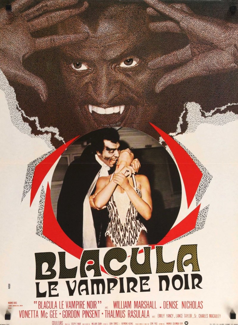 Блакула черный Дракула 1972 Постер