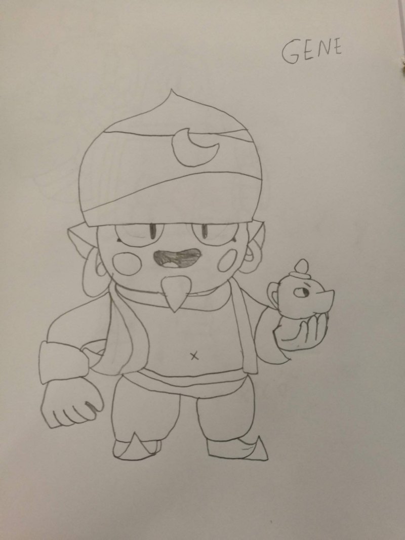Рисунки Джина Brawl Stars