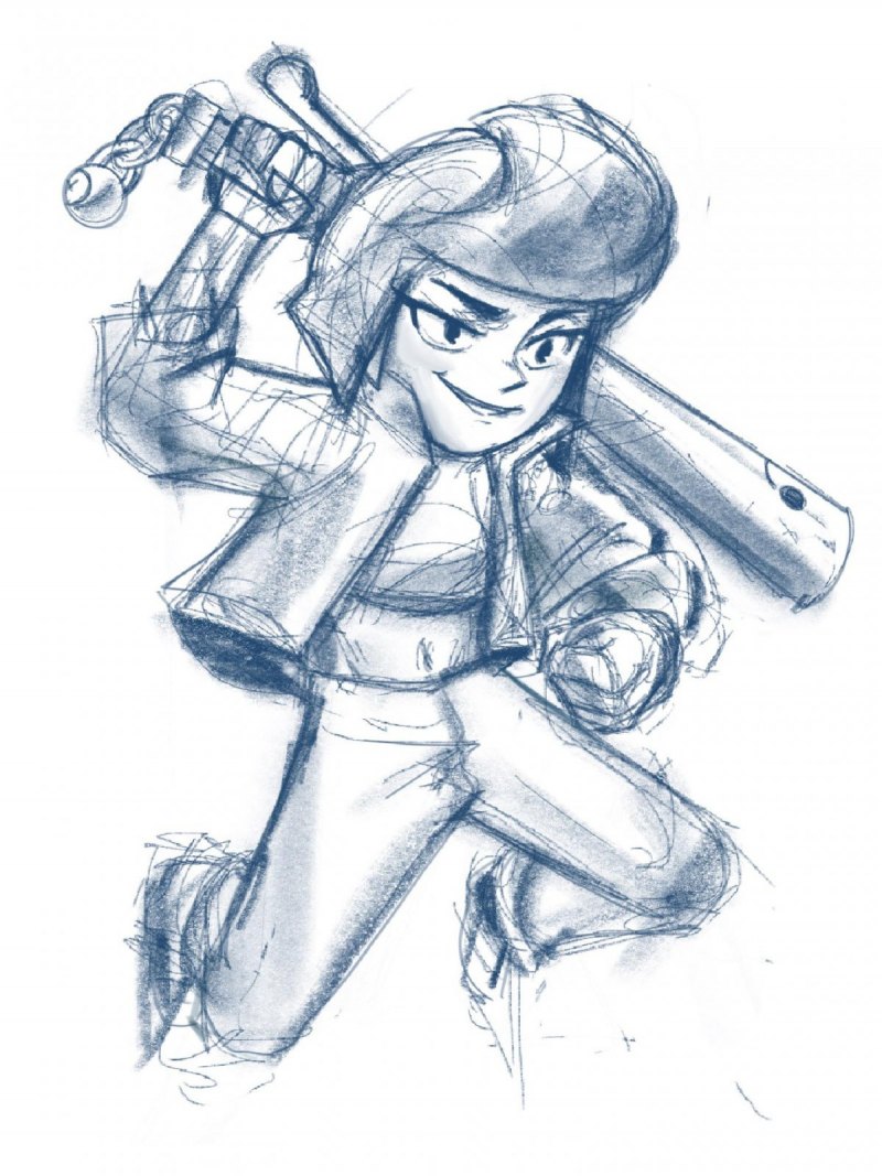 Джеки скетч БРАВЛ старс