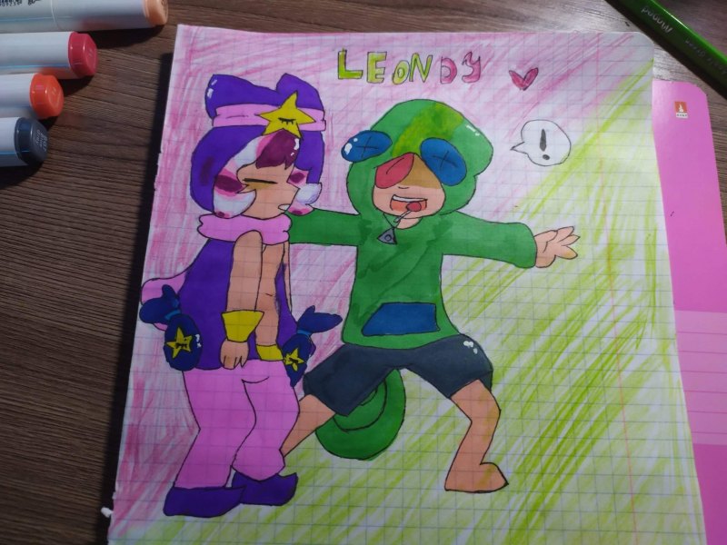 Дакимакура с Леоном из Браво старс