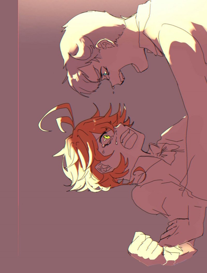 Свадьба Нормана и Эммы в манге