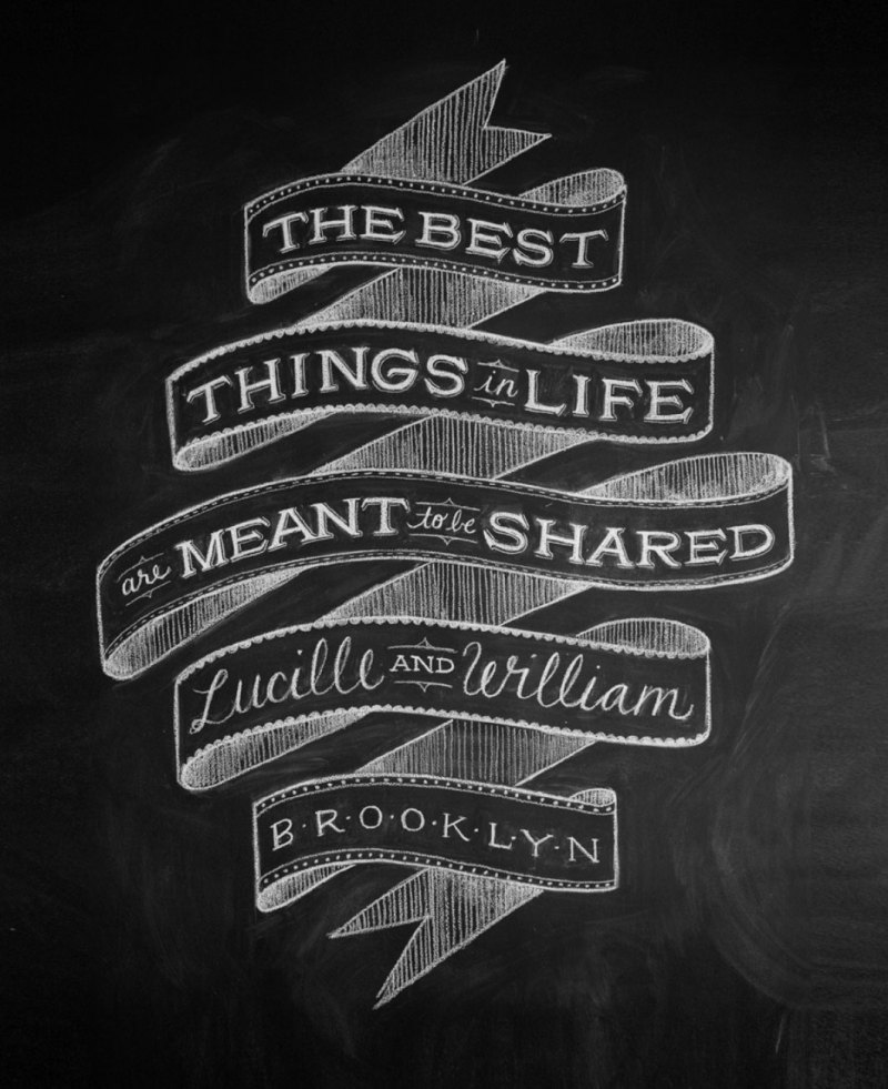 Красивая надпись на доске