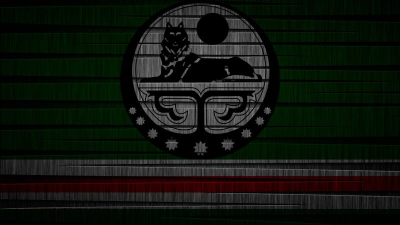 Флаг Ичкерии с волком