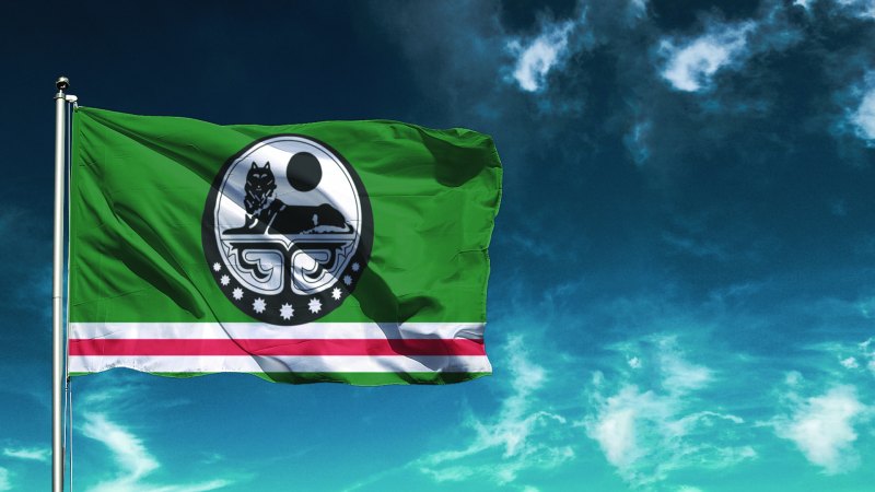 Республика Чечня флаг