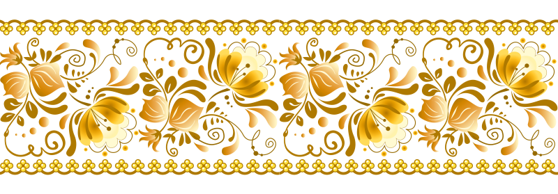 Золотой орнамент полоса