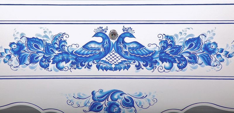 Орнаментная роспись Гжель