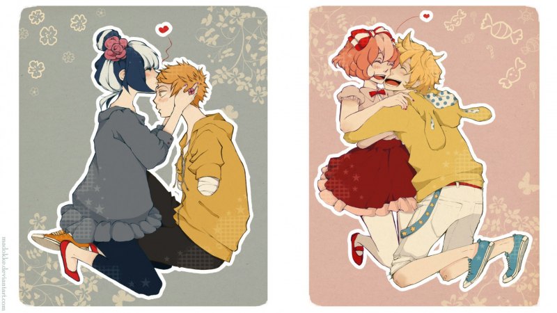 Аниме пары смешные