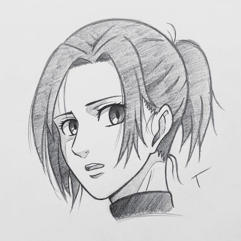 Атака титанов Манга Саша и Конни