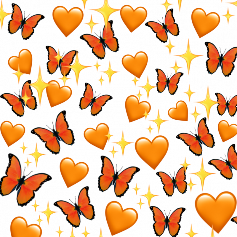 Сердечки (оранжевые)