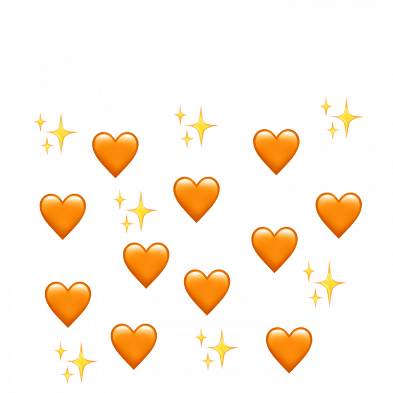 Сердечки (оранжевые)