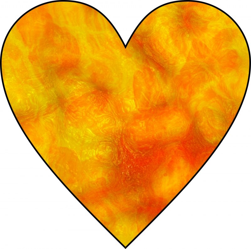 Много сердечек на прозрачном фоне