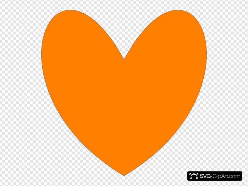 ЭМОДЖИ оранжевое сердце